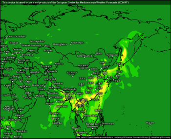 Organic matter maps Uzbekistan