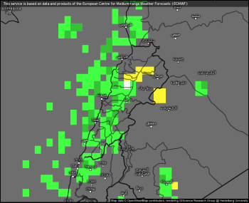 Significant weather maps Lebanon