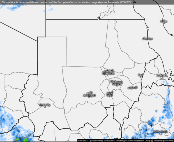Precipitation maps Sudan