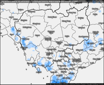 Precipitation maps Cambodia